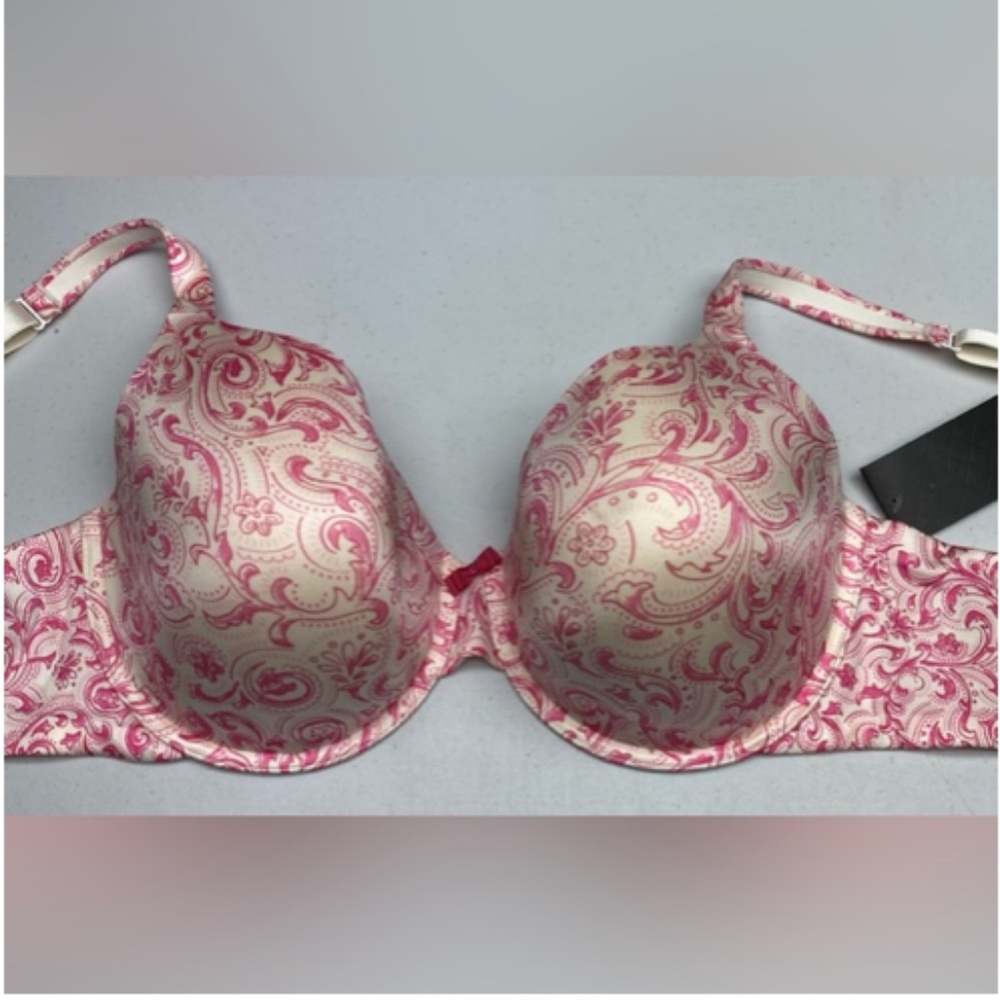 NWT ti Voglio CREM/PNK Lightly Lined Underwire, 44DD *P1011